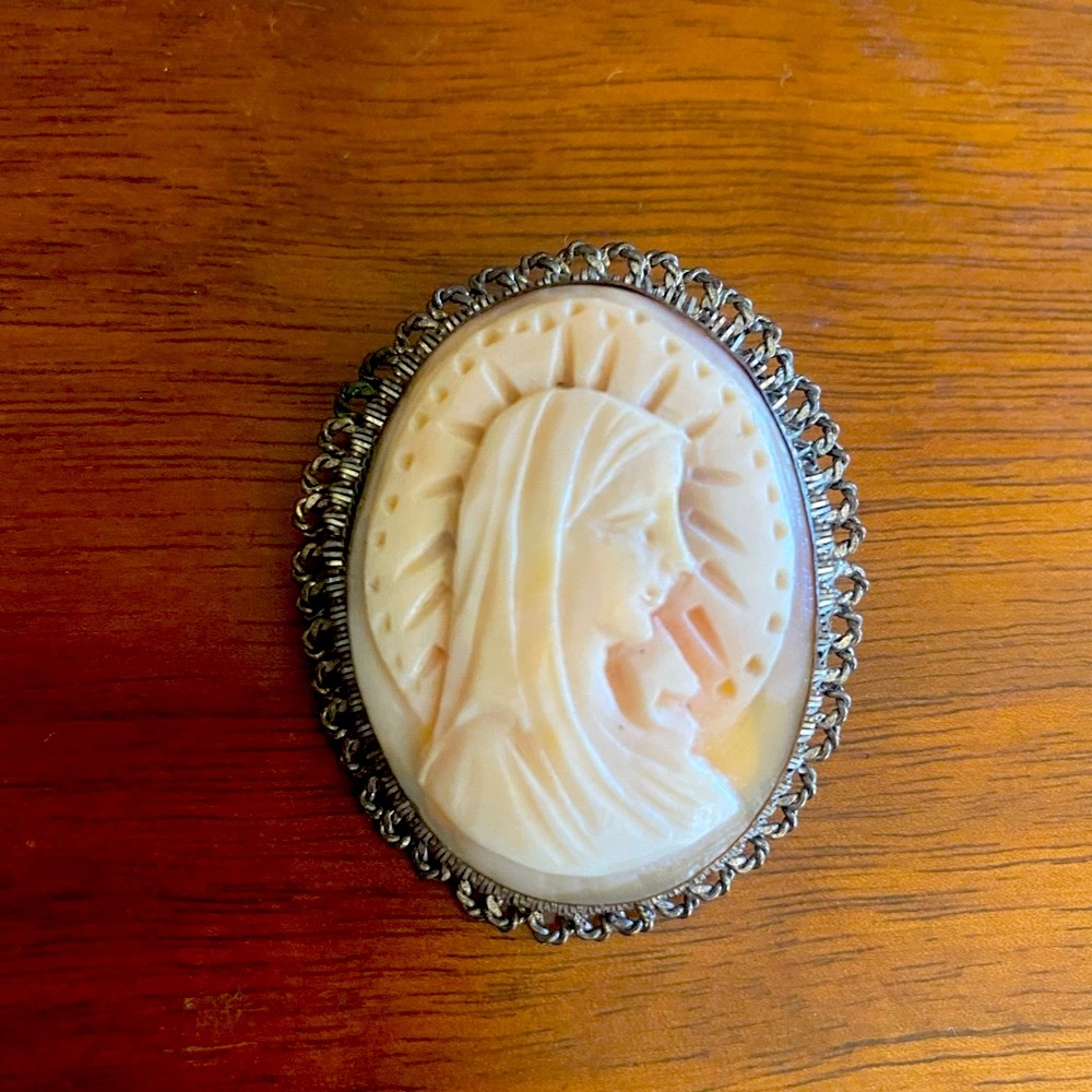 Madonna Antique Shell Cameo